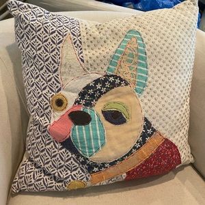 Carola Van Dyke Patchwork Bulldog Pillow